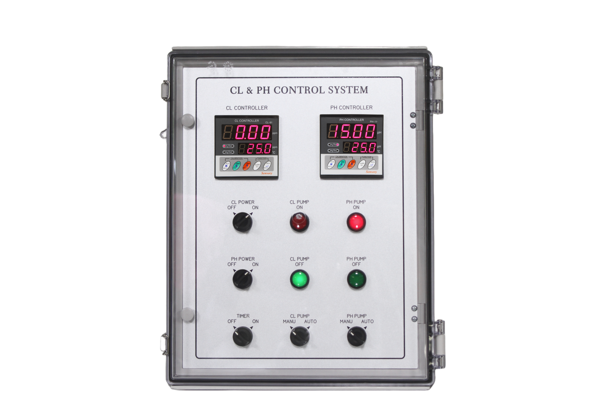 CL & pH 통합 제어 시스템 패널 | CL & pH Integrated Control Panel - 경원엔지니어링